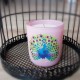 Bougie parfumée 220gr en verre jaune- Paon-paon-pidou