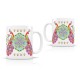 Mug ceramic 350ml - Paon paon pidou (cachemire)