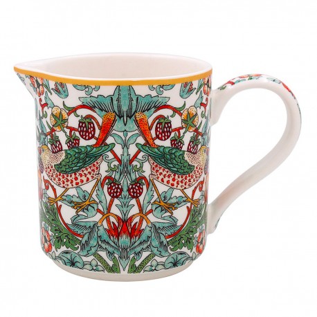 Pichet en porcelaine - William Morris (Strawberry Thief)