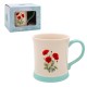 Mug embossé en porcelaine - Country life (Poppy)