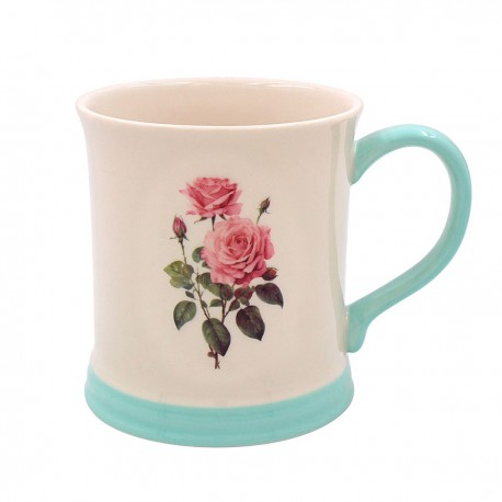 Mug embossé en porcelaine - Country life (Rose)