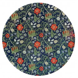 Assiette d'ornement en métal imprimé - Artichoke