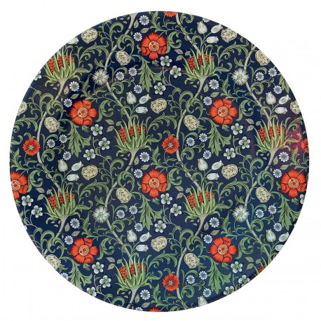 Assiette d'ornement en métal imprimé - Artichoke