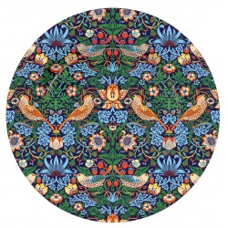 Assiette d'ornement en métal imprimé - Strawberry Thief