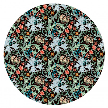 Assiette d'ornement en métal imprimé - Lily