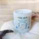 Bougie parfumée 220gr en verre bleu - Seul mon chat peut me juger