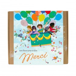 Set of 9 flowers bombs - Merci (mongolfière)