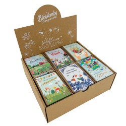 Présentoir 24 coffrets de 4 bombes de fleurs - Printemps