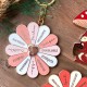 Porte-clés en métal rotatif - Slow life (fleur des trésors en soi)