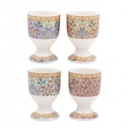 Set de 4 coquetiers en porcelaine - Hyacinth