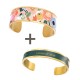 Lot de 2 bracelets manchette 20 mm & 8 mm - Le Bonheur est Partout