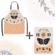 Lot tablier et torchon 100% coton biologique - Suis ton intuition
