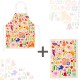Lot tablier et torchon 100% coton biologique - Enjoy