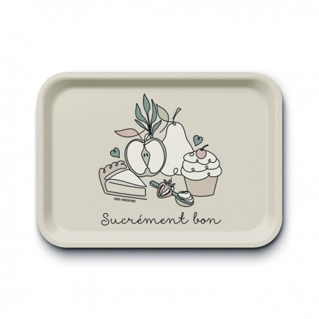 Plateau rectangulaire (42x30 cm) - Sucrément bon