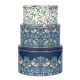 Set 3 boîtes rondes gigognes GM métal -William Morris (S. Thief Blue)