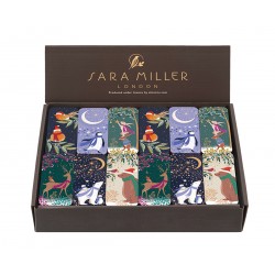 Présentoir 36 mini boîtes rect en métal - Sara Miller Noël