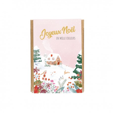 Set of 4 flowers bombs - Xmas (Joyeux Noël en mille couleurs)