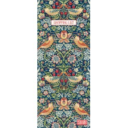 Magnetic shopping list - Strawberry Thief