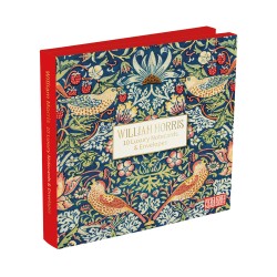 10 square notecard wallet - Strawberry Thief
