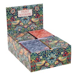 Display of 32 pocket notebooks -  Strawberry Thief