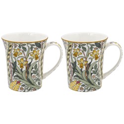 Coffret 2 mugs en porcelaine - Daffodil
