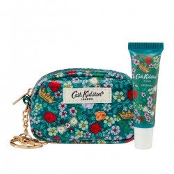 Bijou de sac avec baume à lèvres - Cath Kidston (Crown Ditsy)
