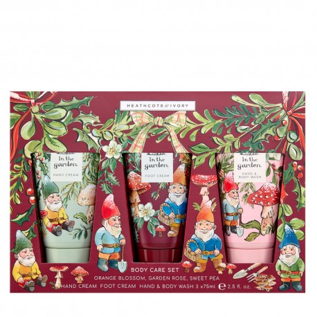 Set cadeau soins corps, mains, pieds (3x75ml)-In The Garden (festive)