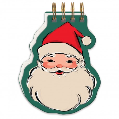 Bloc notes à spirales - Retro Santa