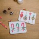 Porte-monnaie brodé - Vintage Christmas Ornaments