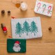 Trousse brodée MM - Trees