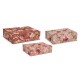 Rectangular box set 3 - Painted Floral Bunches