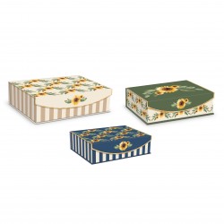 Rectangular box set 3 - Sunflowers