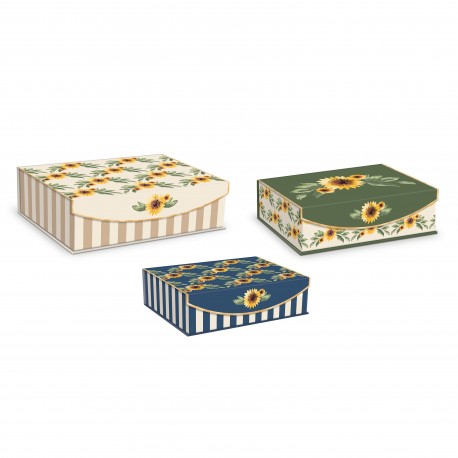Rectangular box set 3 - Sunflowers