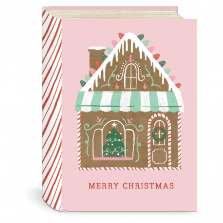 Mini book box gift card - Gingerbread House