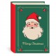 Mini book box gift card - Retro Santa