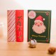 Mini book box gift card - Retro Santa