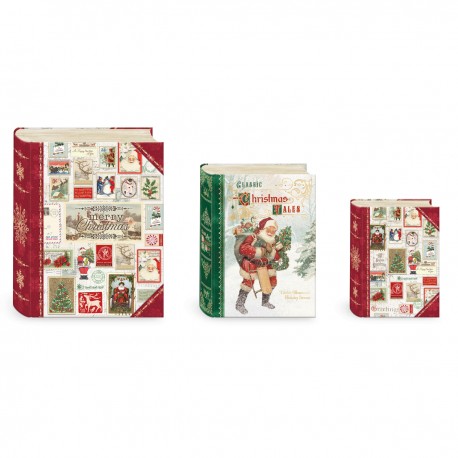 Large book box set 3 - Santa ephemera post
