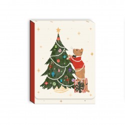 Pocket carnet de notes aimanté Noël - Merry Pets cat tree