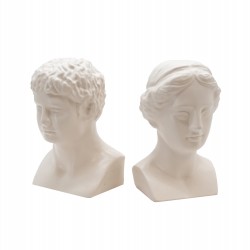Set of 2 bookends - Reading Room (Greek statues)