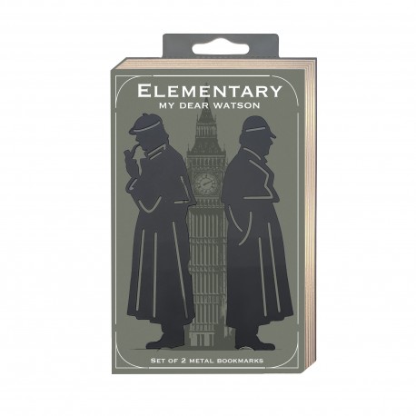 Set de 2 marque-pages en métal - Reading Room (Sherlock Holmes)