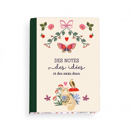 Carnet A5 deluxe (160 p.) - Les arcanes du coeur (des notes)