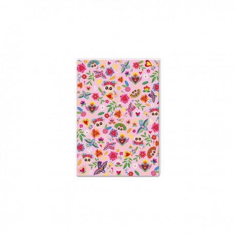 Carnet A5 broché (48 p.) - Canta la Vida (Fiesta Rose)