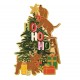 Décoration de Noël à suspendre (10 cm) - Un Noël qui a du chien