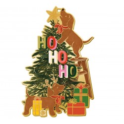 Décoration de Noël à suspendre (10 cm) - Un Noël qui a du chien