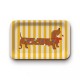 Kraft tray (mat 28x18 cm) - Un Noël qui a du chien