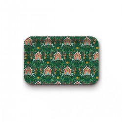 Plateau rectangulaire kraft S (brillant) - Maison bonbon