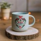 Mug céramique rond vert 350ml - Ho Ho Ho (All I want...)