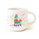 Mug céramique rond blanc 350ml - Canta la Vida (Piñata)