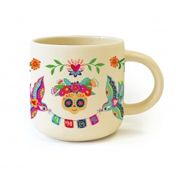 Mug céramique rond beige 350ml - Canta la Vida (Amor)