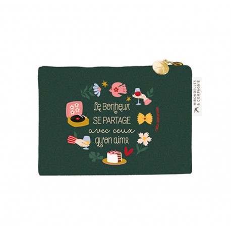 Purse (13x9.5 cm) - Le bonheur se partage